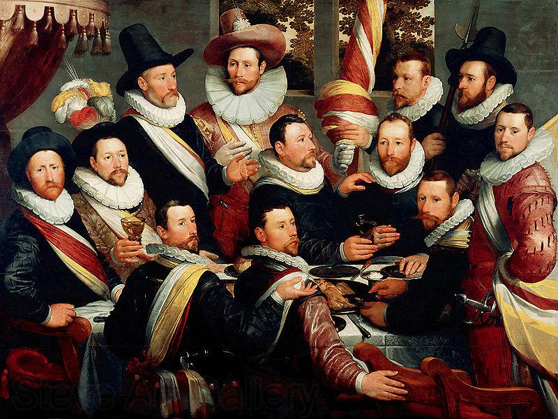 cornelis cornelisz De maaltijd van de officieren van de Oude Schutsdoelen Germany oil painting art